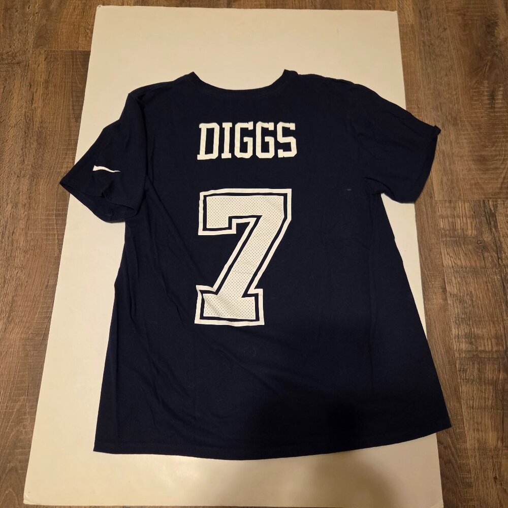 Dallas Cowboys Trevon Diggs Nike Navy Player Name & Number T-Shirt - Size L